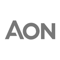 grey scaled Aon website logo